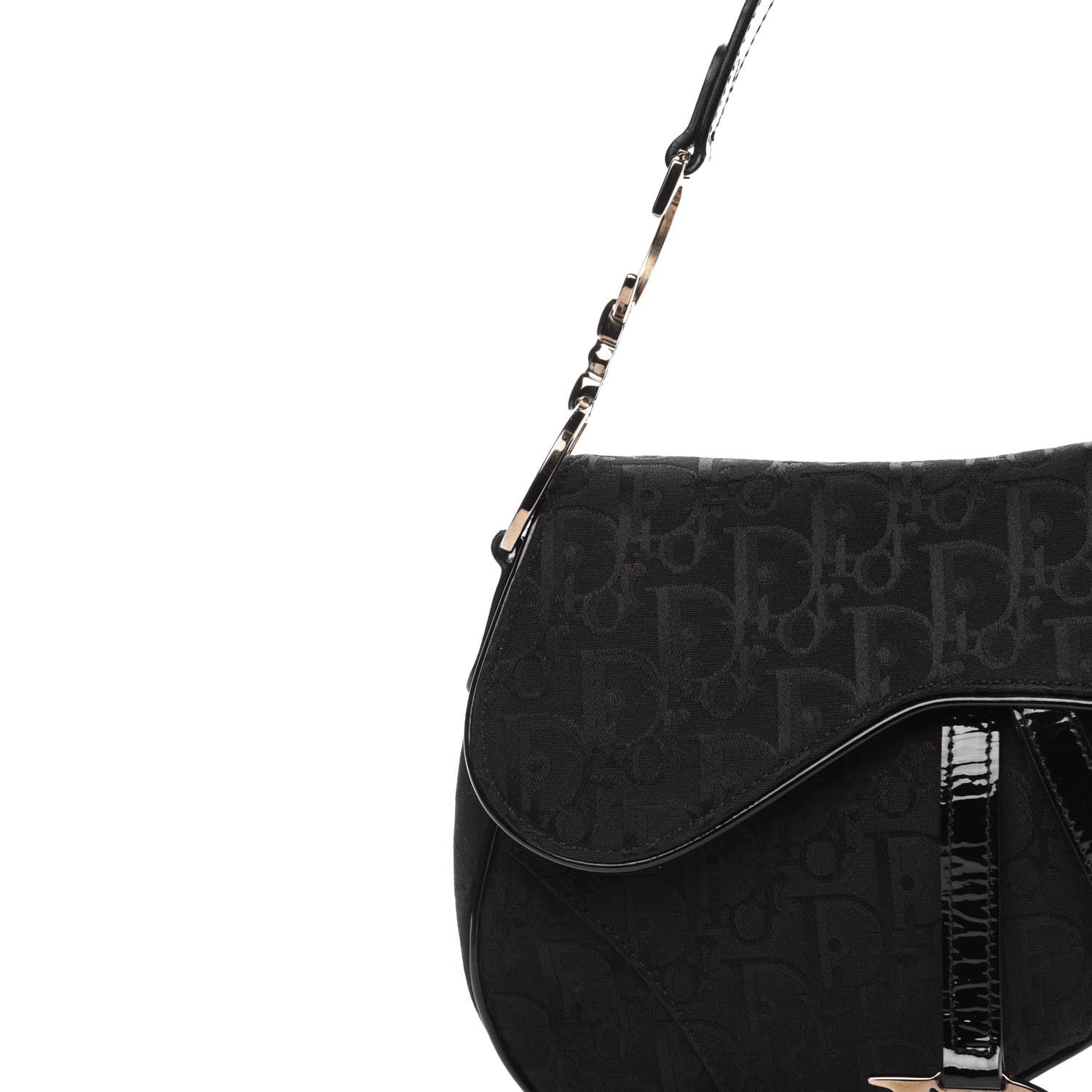 Christian Dior Monogram Saddle Bag Black 11 of 11