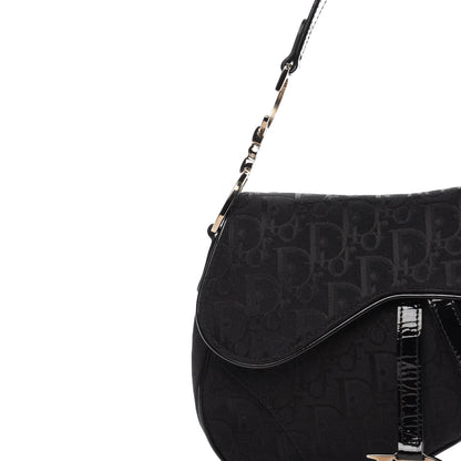 Christian Dior Monogram Saddle Bag Black 11 of 11
