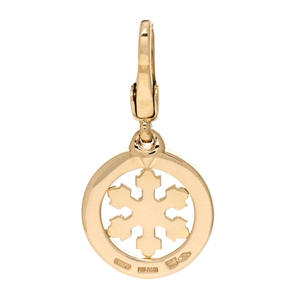 Bulgari 18K Yellow Gold Tondo Snowflake Charm 3 of 4