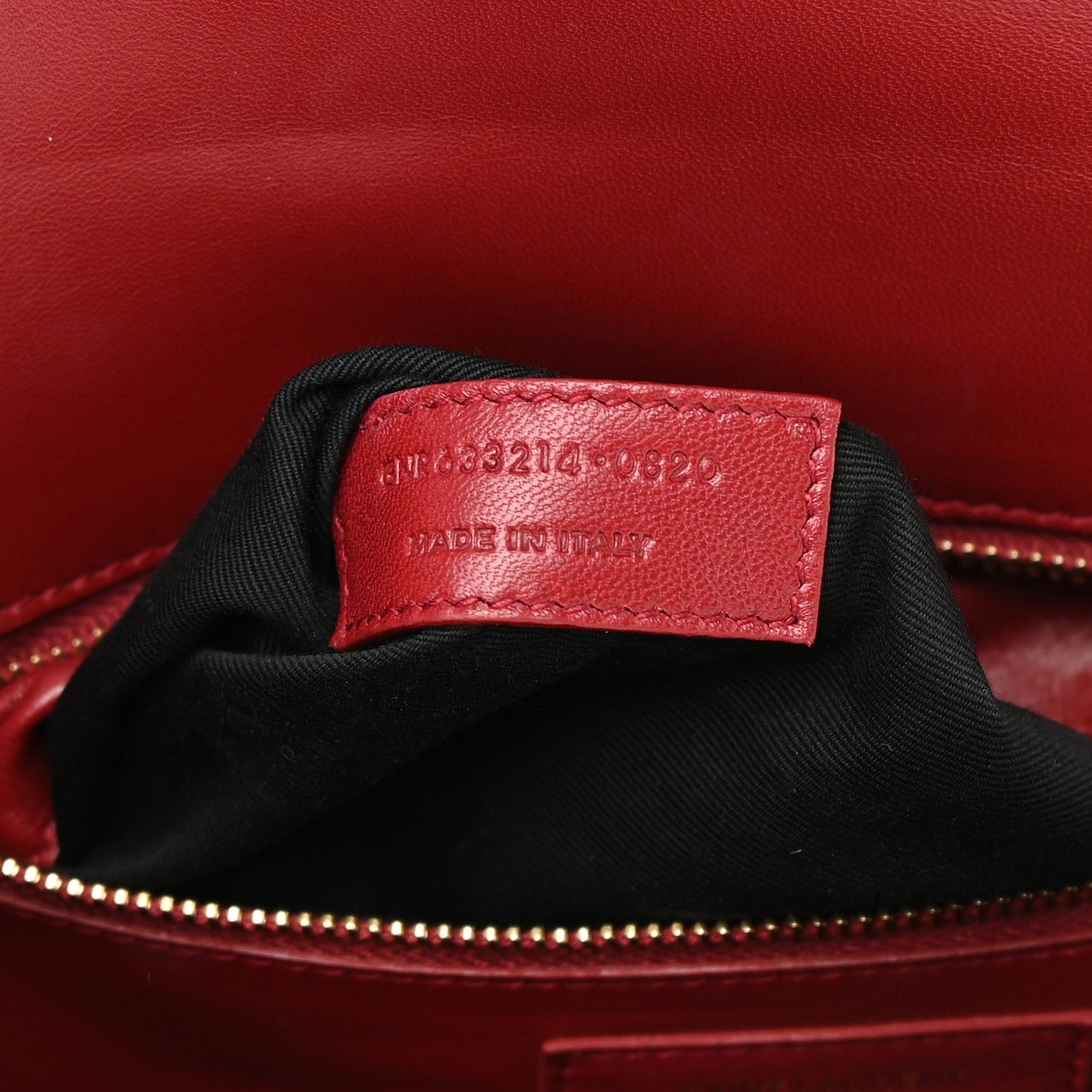 Box Calfskin Le Carre Satchel Opyum Red