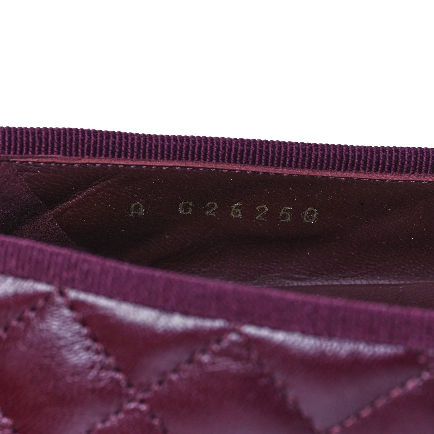 Chanel Crumpled Lambskin Quilted CC Cap Toe Ballerina Flats 36 Burgundy 9 of 10