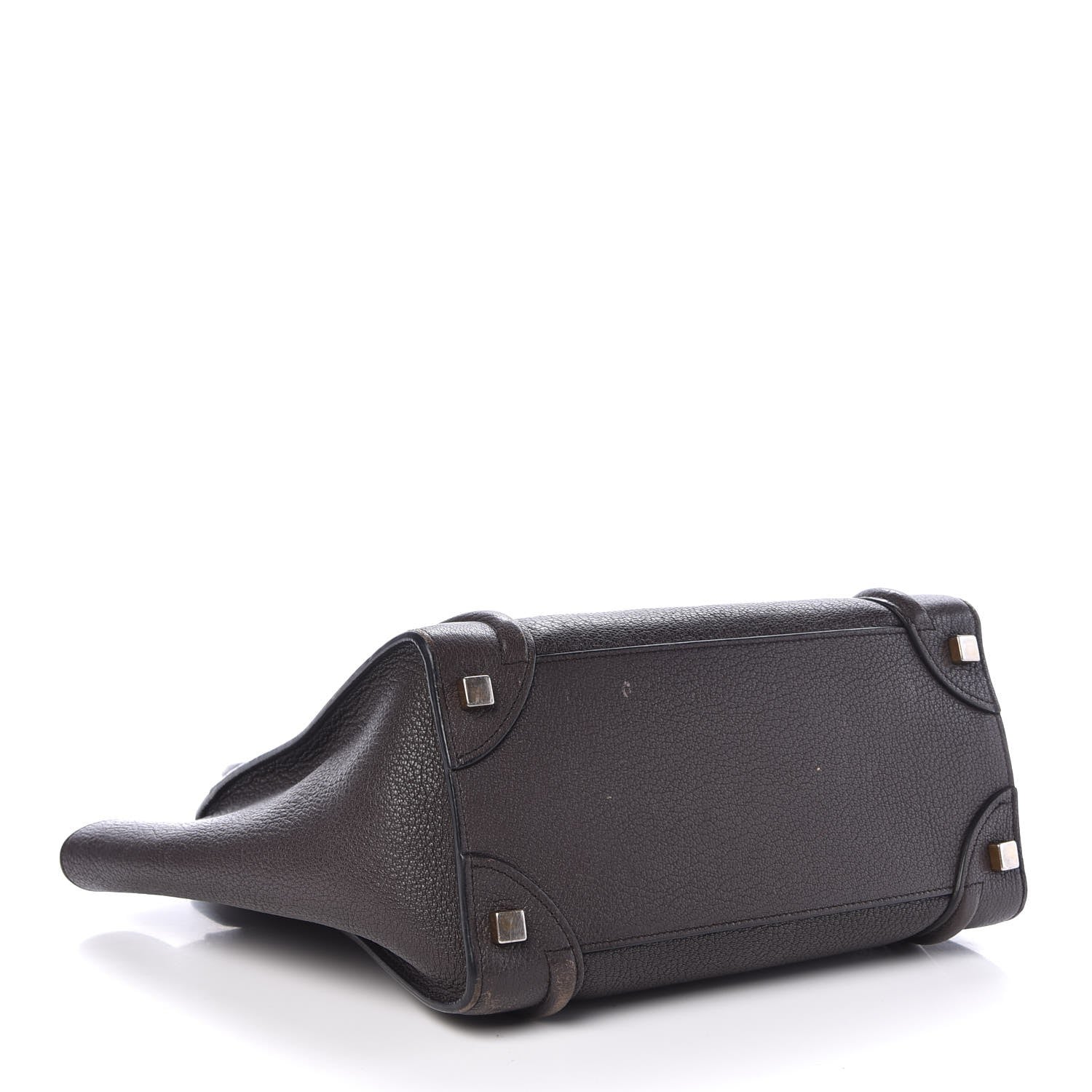 Celine Goatskin Micro Luggage Dark Taupe 4 of 18