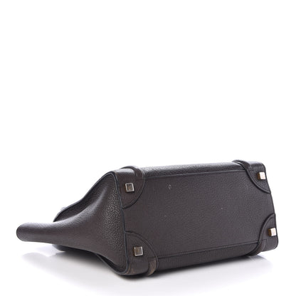 Celine Goatskin Micro Luggage Dark Taupe 4 of 18