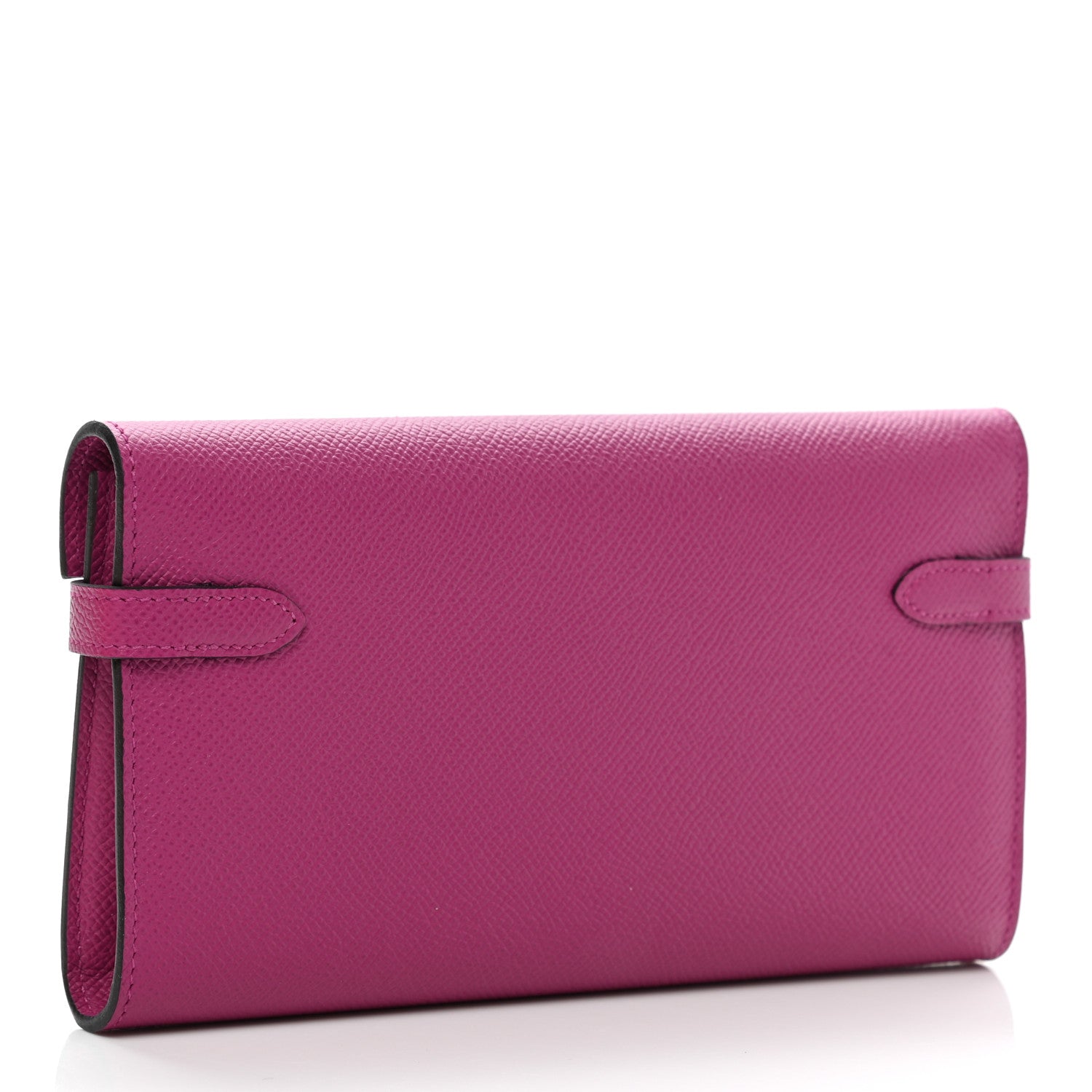 Hermes Epsom Kelly Longue Wallet Rose Pourpre 3 of 8