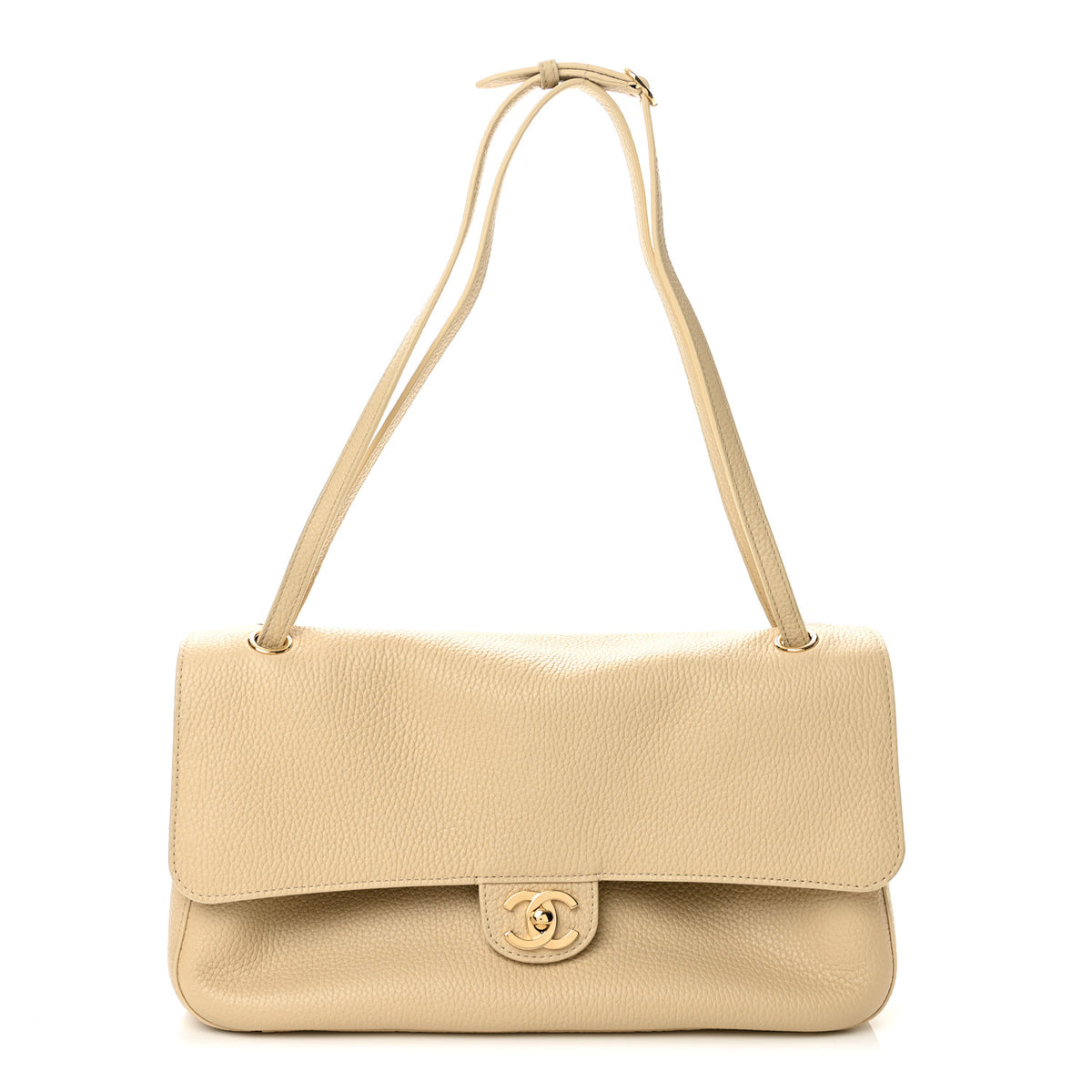 Chanel Grained Calfskin Small Souplissimo Maxi Flap Beige 1 of 10