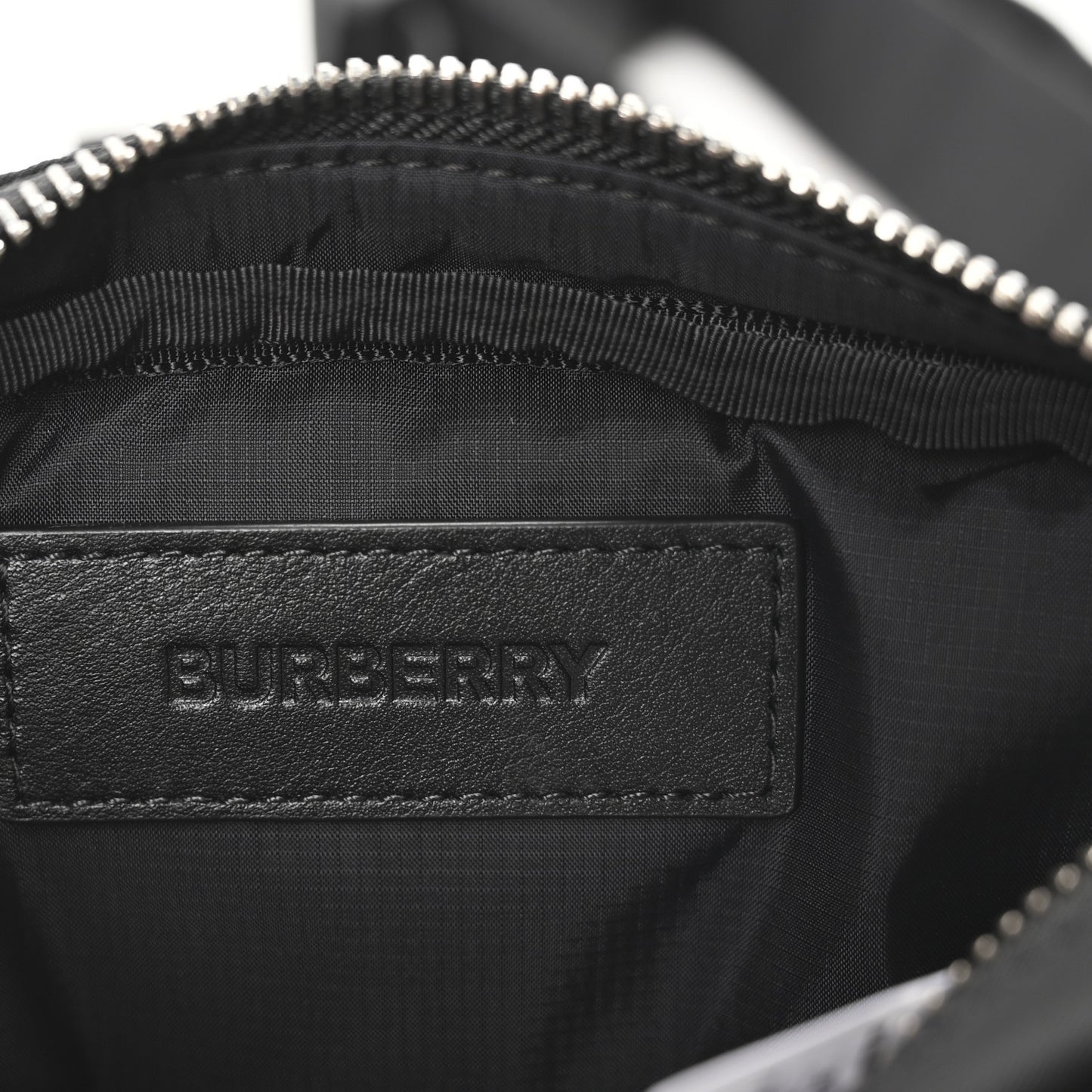 Econyl Logo Print Small Cannon Bum Bag Black