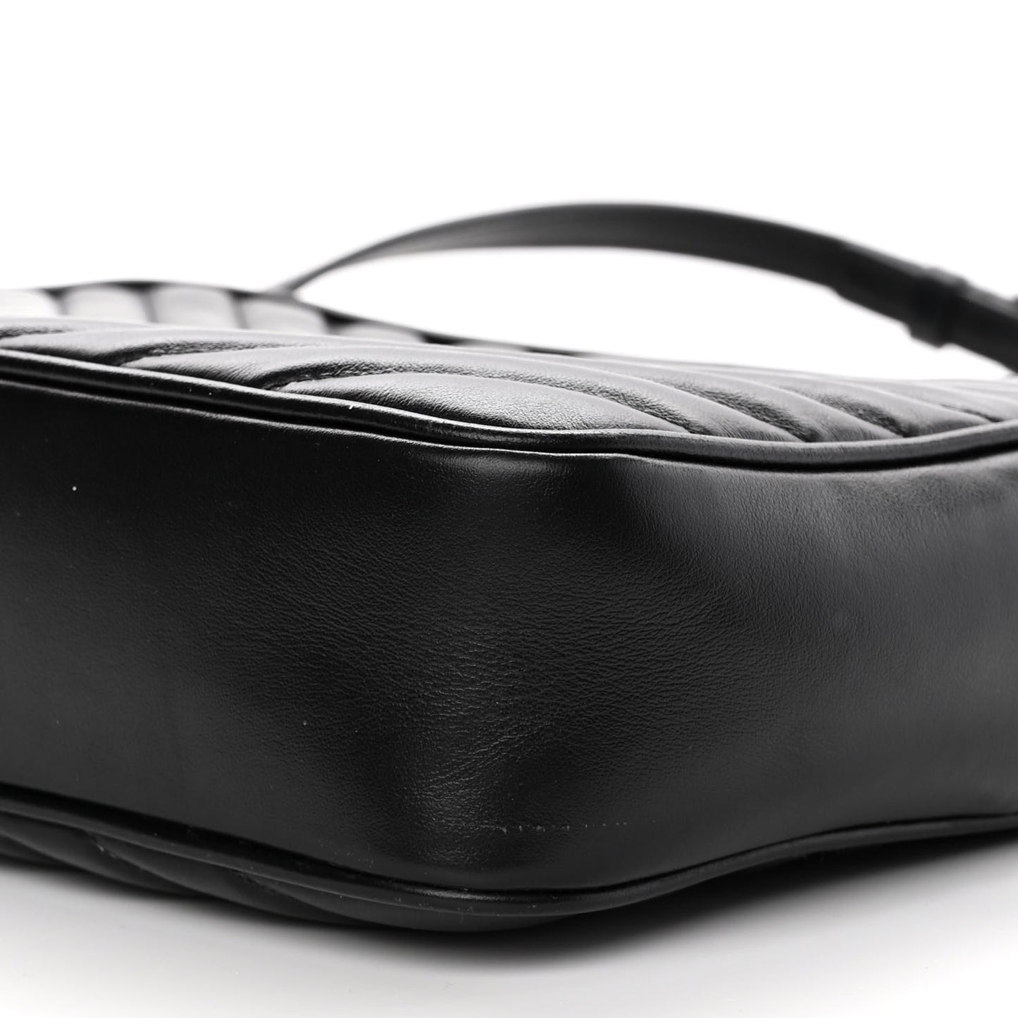 Calfskin Matelasse Monogram Lou Camera Bag Black