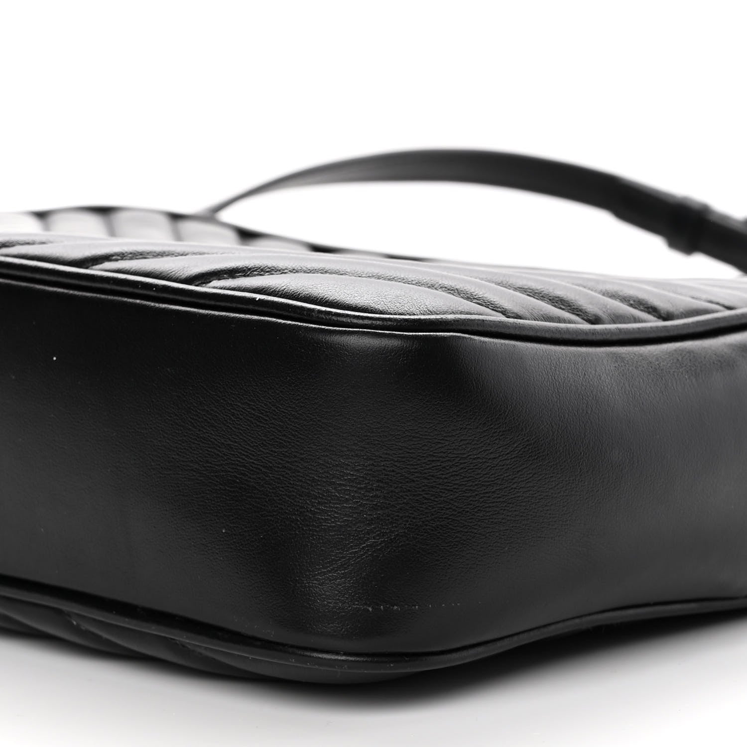 Saint Laurent Calfskin Matelasse Monogram Lou Camera Bag Black 10 of 16