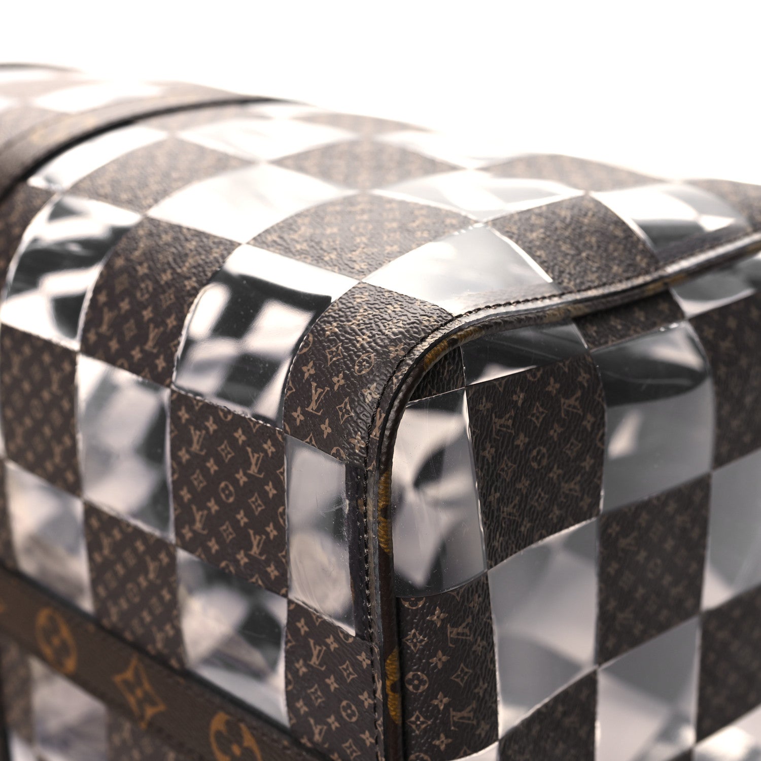 Louis Vuitton PVC Monogram Chess Keepall Bandouliere 50 10 of 10