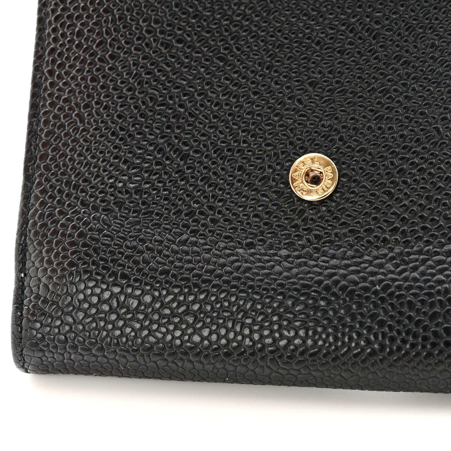 Caviar Timeless CC Compact French Wallet Black