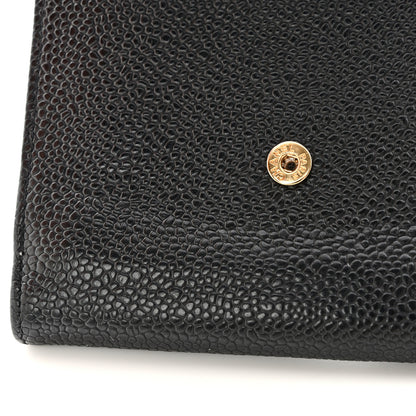 Chanel Caviar Timeless CC Compact French Wallet Black 14 of 14