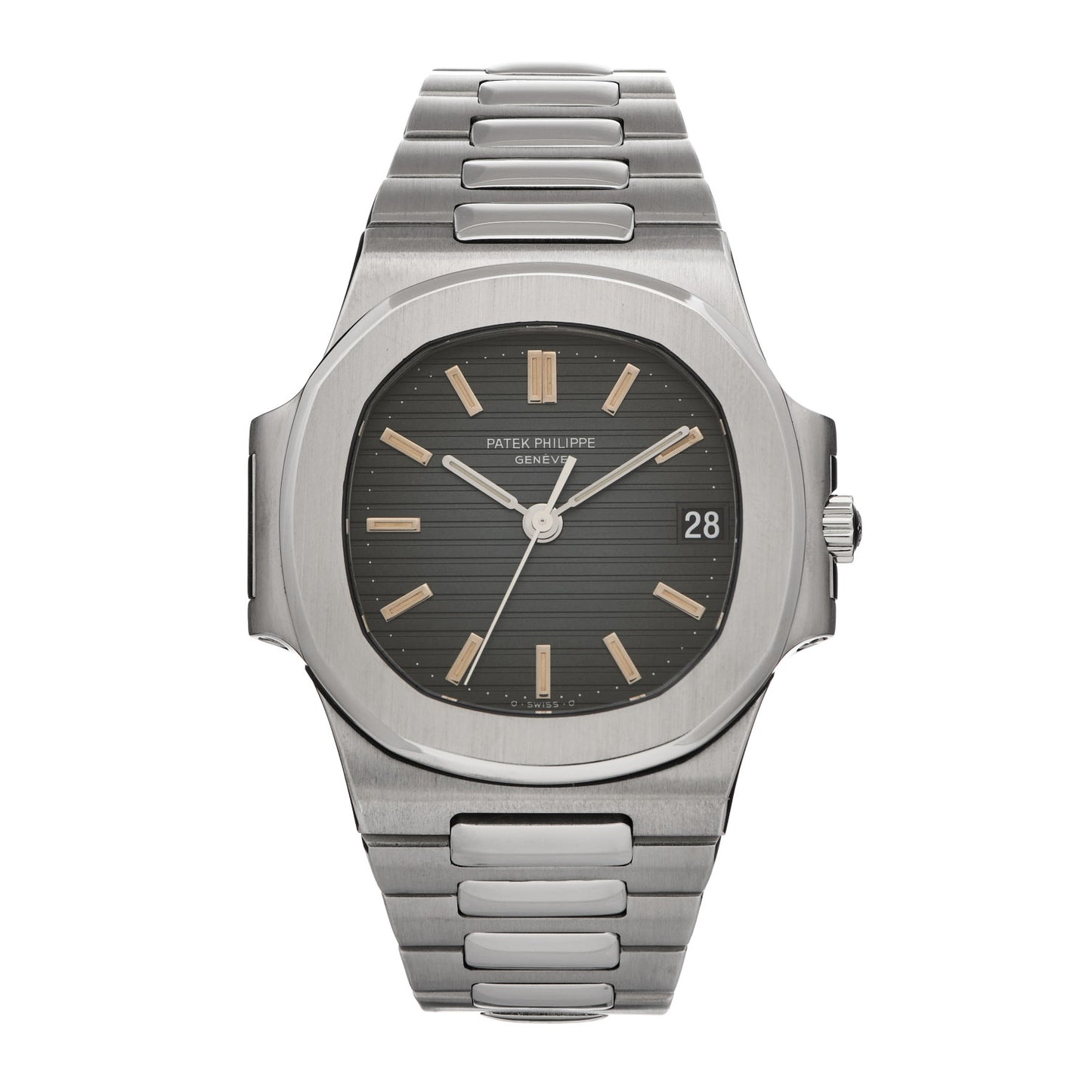 Stainless Steel 37mm Nautilus Automatic Watch Blue 3800/1A