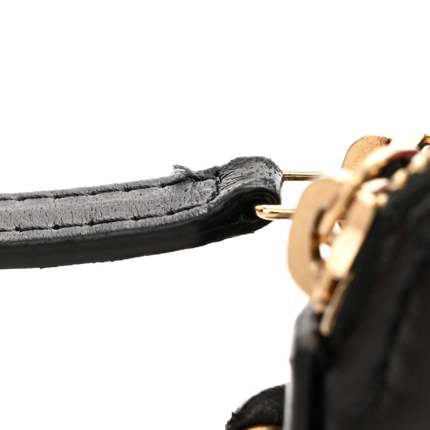 Lambskin Quilted Small Clutch With Chain Black