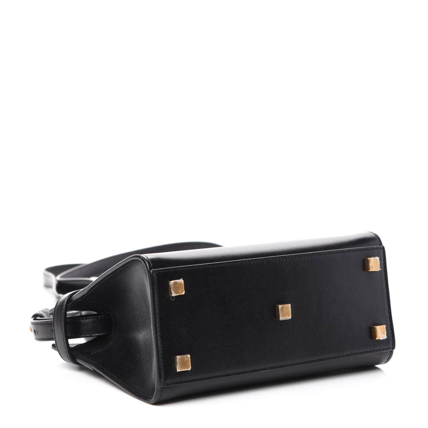 Saint Laurent Smooth Calfskin Manhattan Nano Shopper Tote Black 4 of 9