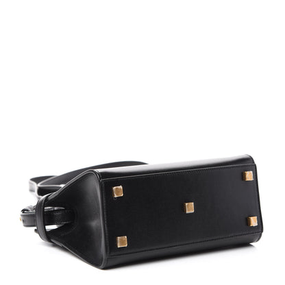 Saint Laurent Smooth Calfskin Manhattan Nano Shopper Tote Black 4 of 9