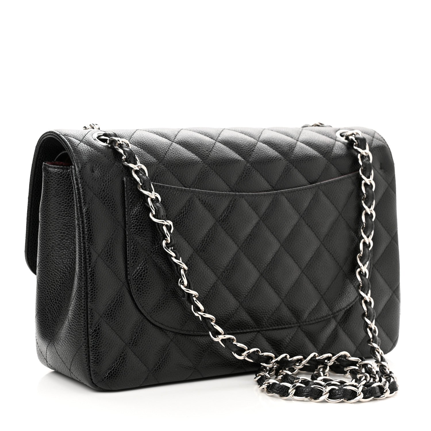 Chanel Caviar Quilted Jumbo Double Flap Black 3 of 11
