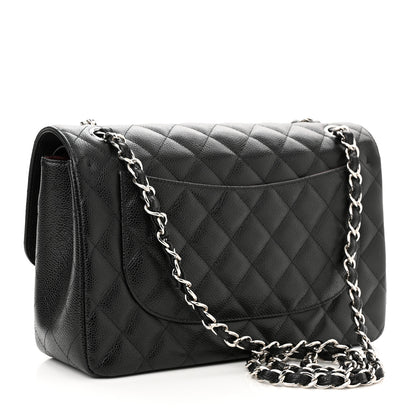 Chanel Caviar Quilted Jumbo Double Flap Black 3 of 11