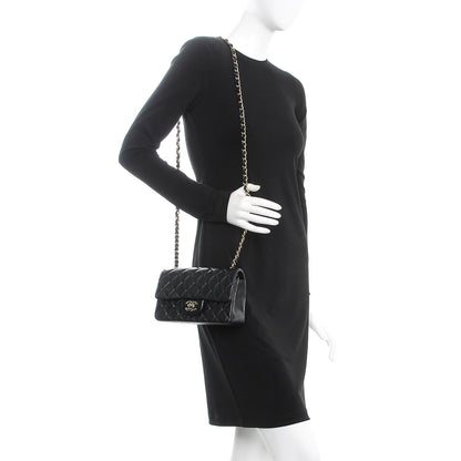 Chanel Lambskin Quilted Mini Rectangular Flap Black 2 of 10