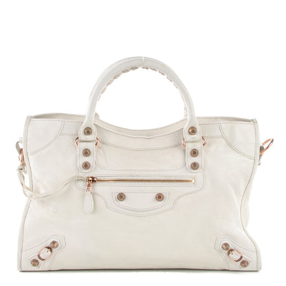 Balenciaga Agneau Giant 12 Rose Gold Hardware City White Light 1 of 14
