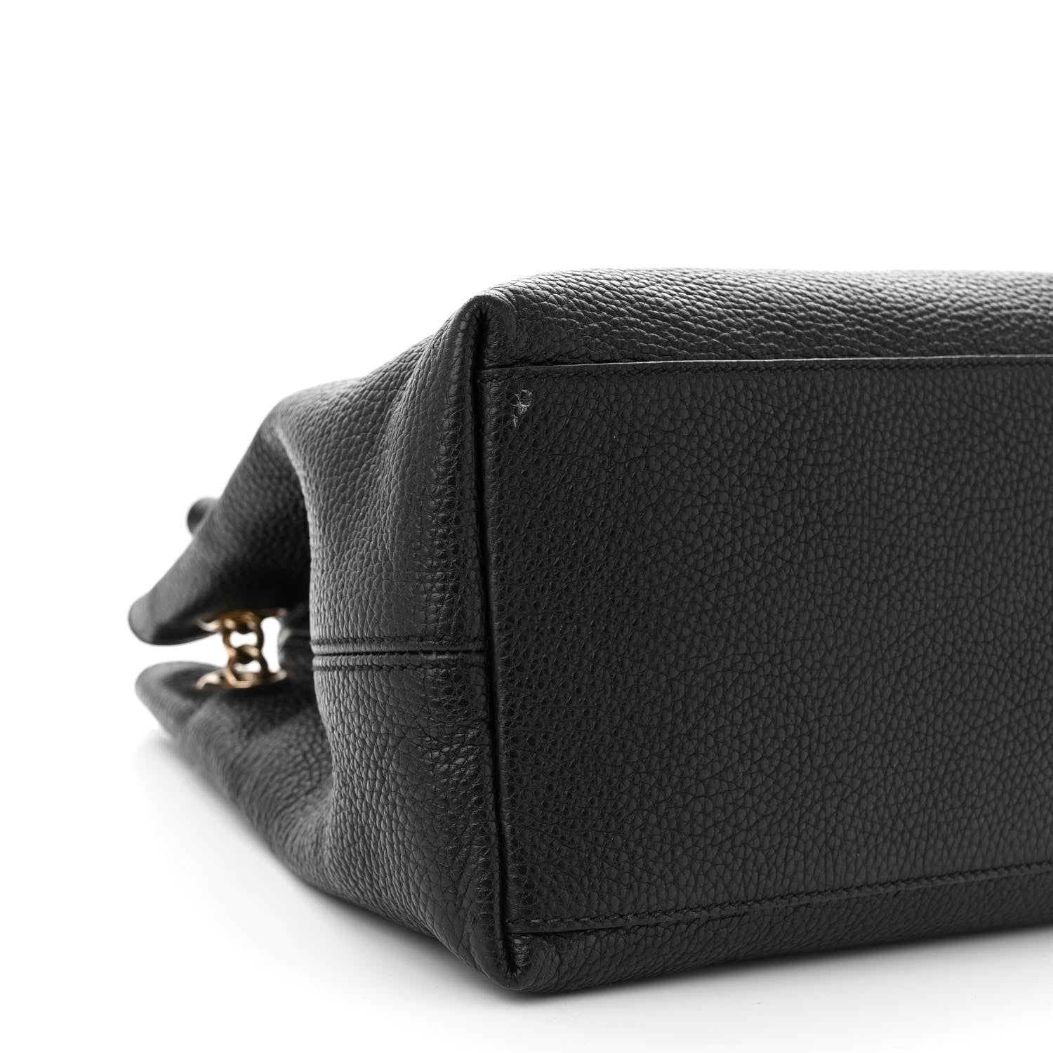 Gucci Pebbled Calfskin Medium Soho Chain Shoulder Bag Black 9 of 11