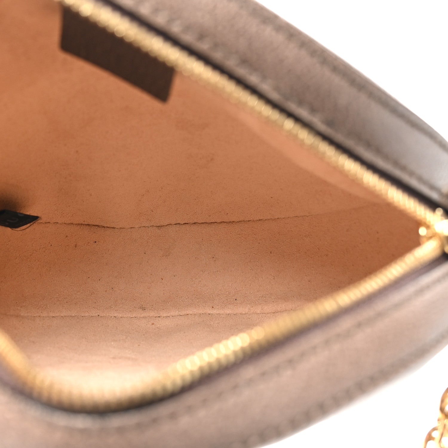 Gucci GG Supreme Monogram Web Mini Ophidia Round Shoulder Bag Brown 5 of 10