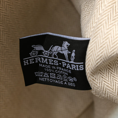 Hermes Canvas Large Bride-A-Brac Pouch Eucalyptus 6 of 9