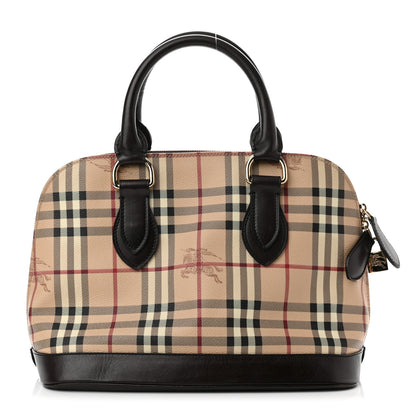 Burberry Haymarket Check Picadilly Bowler Brown 1 of 11