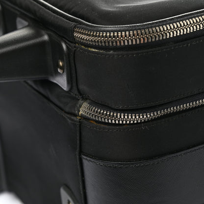 Prada Tessuto Nylon Saffiano Trolley Luggage Black 11 of 13