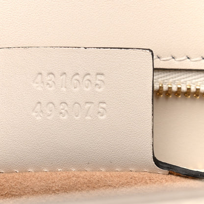 Gucci Calfskin Web Medium Sylvie Top Handle Bag White 7 of 9