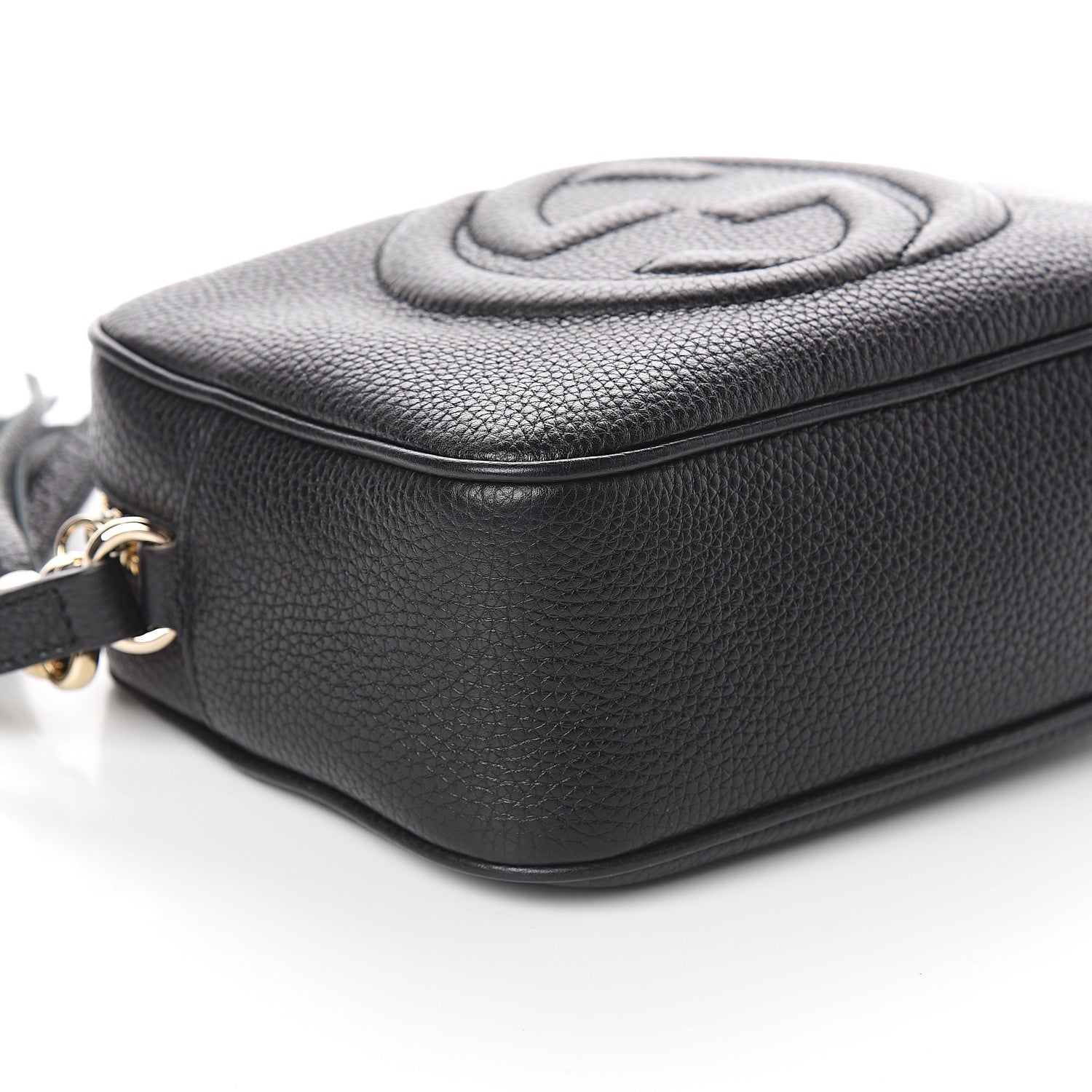 Gucci Pebbled Calfskin Small Soho Disco Bag Black 7 of 8