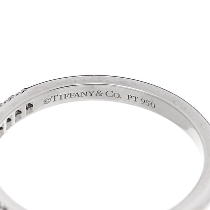Tiffany Platinum Diamond .17ctw Half Circle Soleste Band Ring 54 7 4 of 4