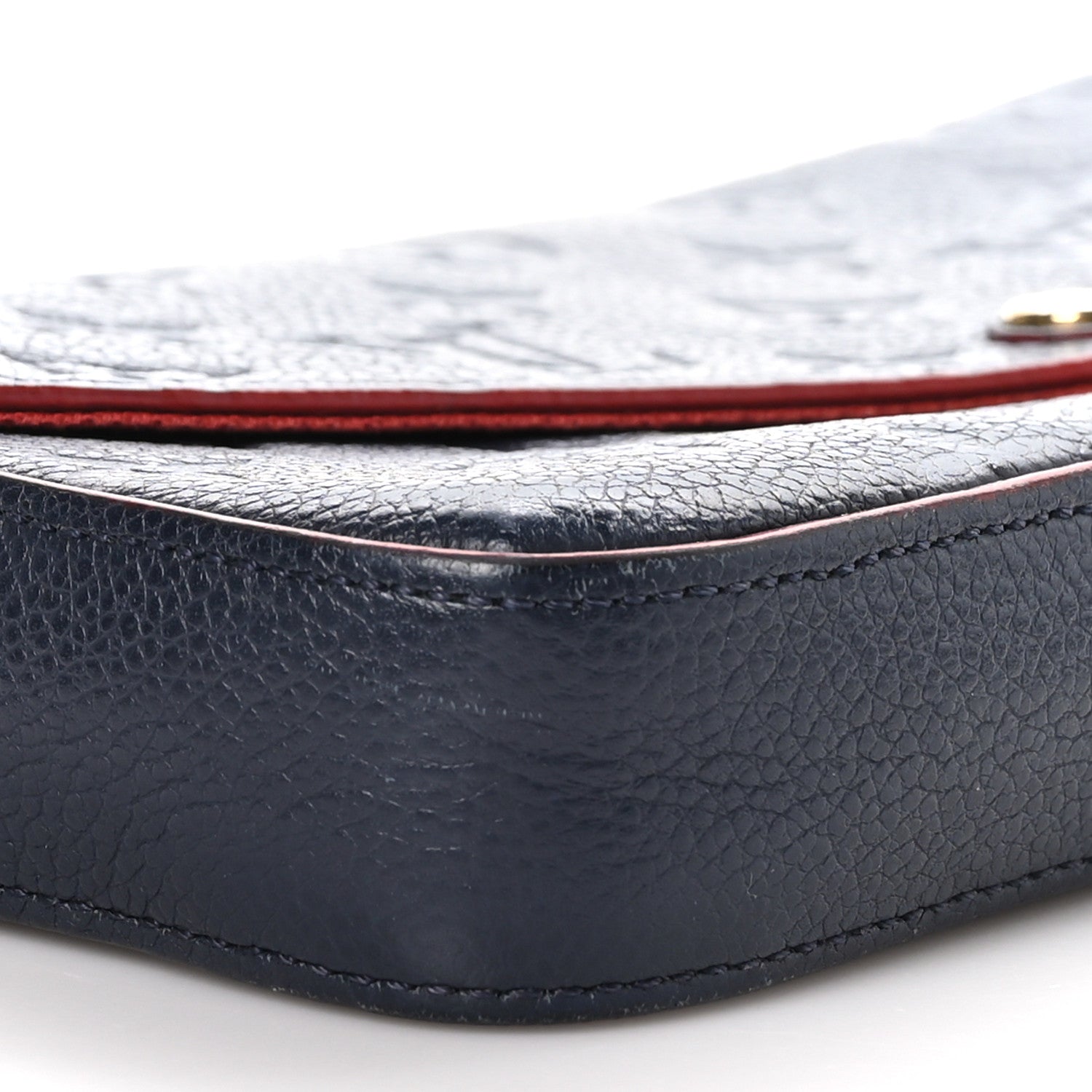 Louis Vuitton Empreinte Pochette Felicie Chain Wallet Marine Rouge 8 of 11