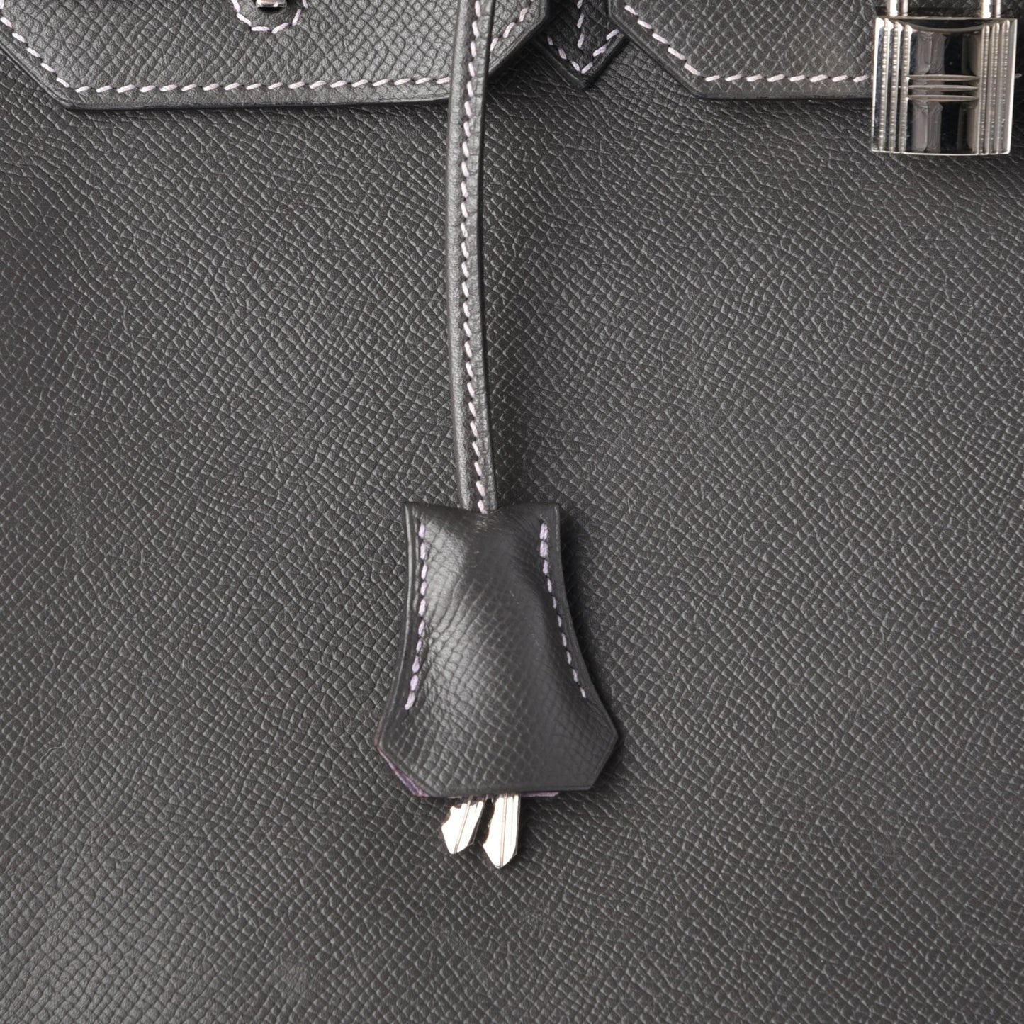 Epsom Horseshoe Birkin 35 Etain Lilac