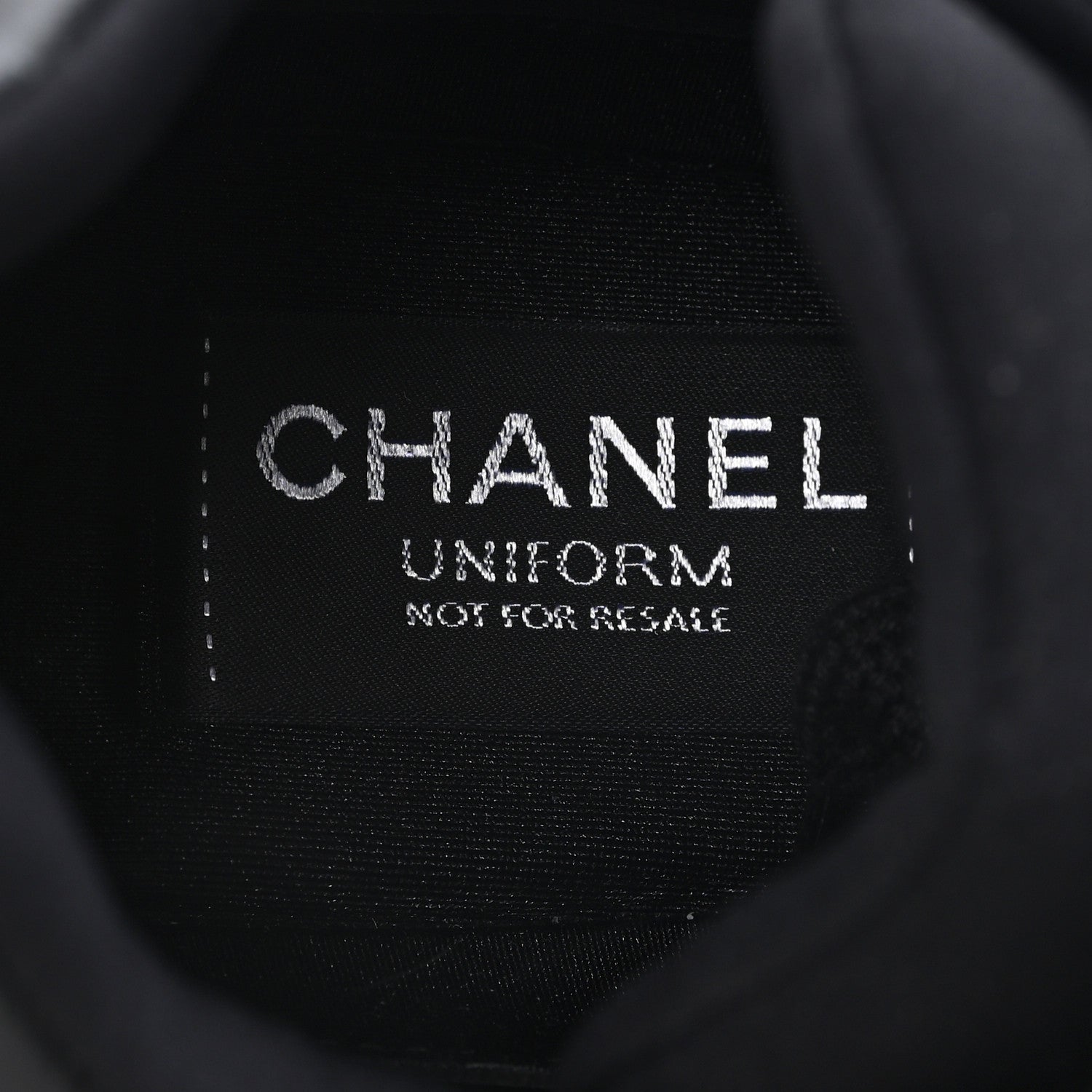 Chanel Lambskin Fabric CC Sneakers 39 Black 8 of 9