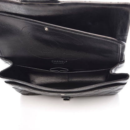Chanel Glazed Aged Calfskin Quilted 2.55 Reissue 227 Flap Black 6 of 10
