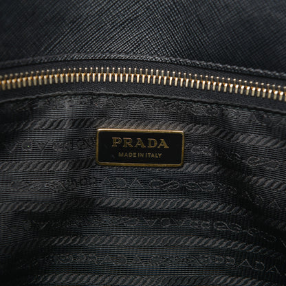 Prada Saffiano Lux Extra Large Galleria Double Zip Tote Black 6 of 13