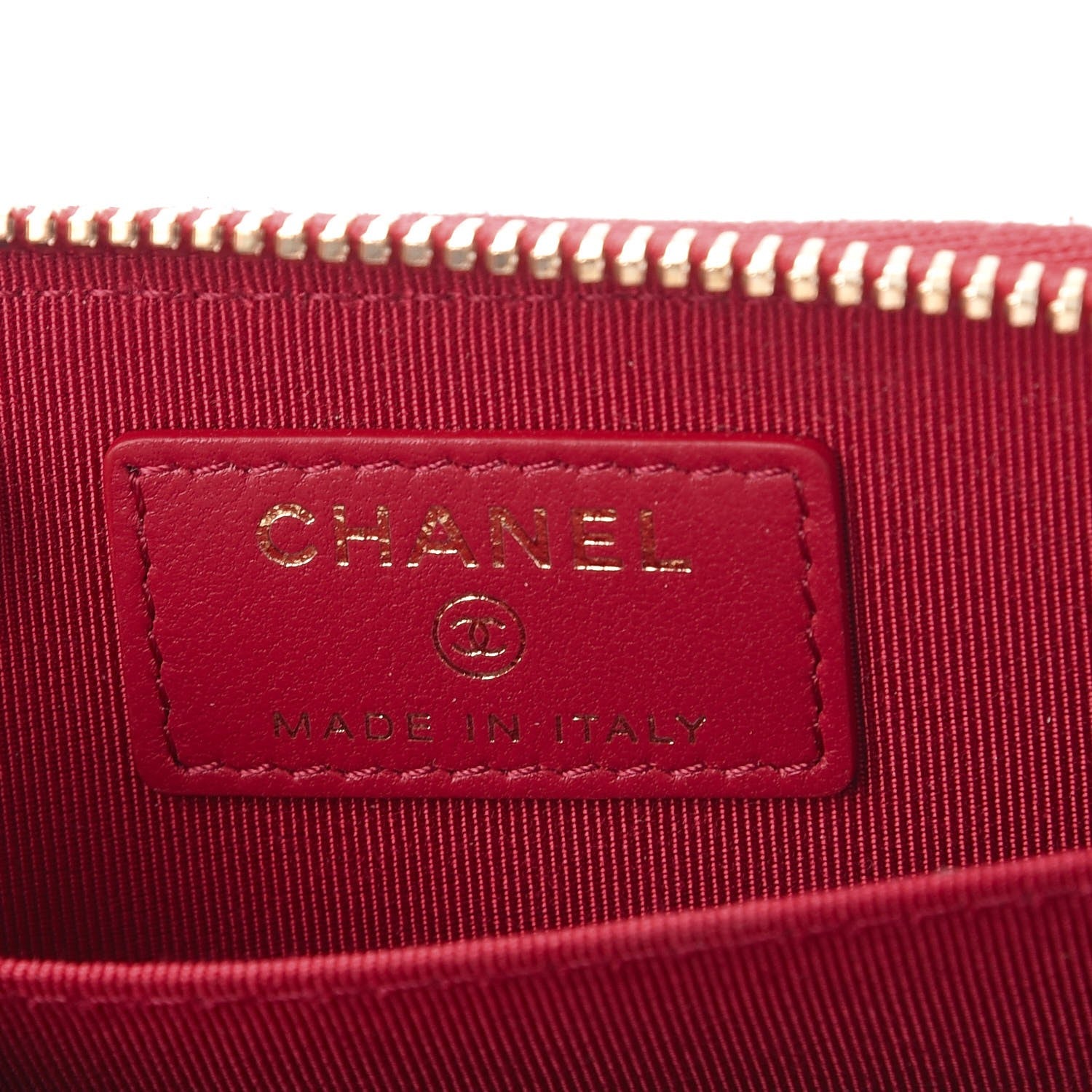 Chanel Lambskin Quilted Zip Around Coin Purse Wallet Fuchsia 6 of 7