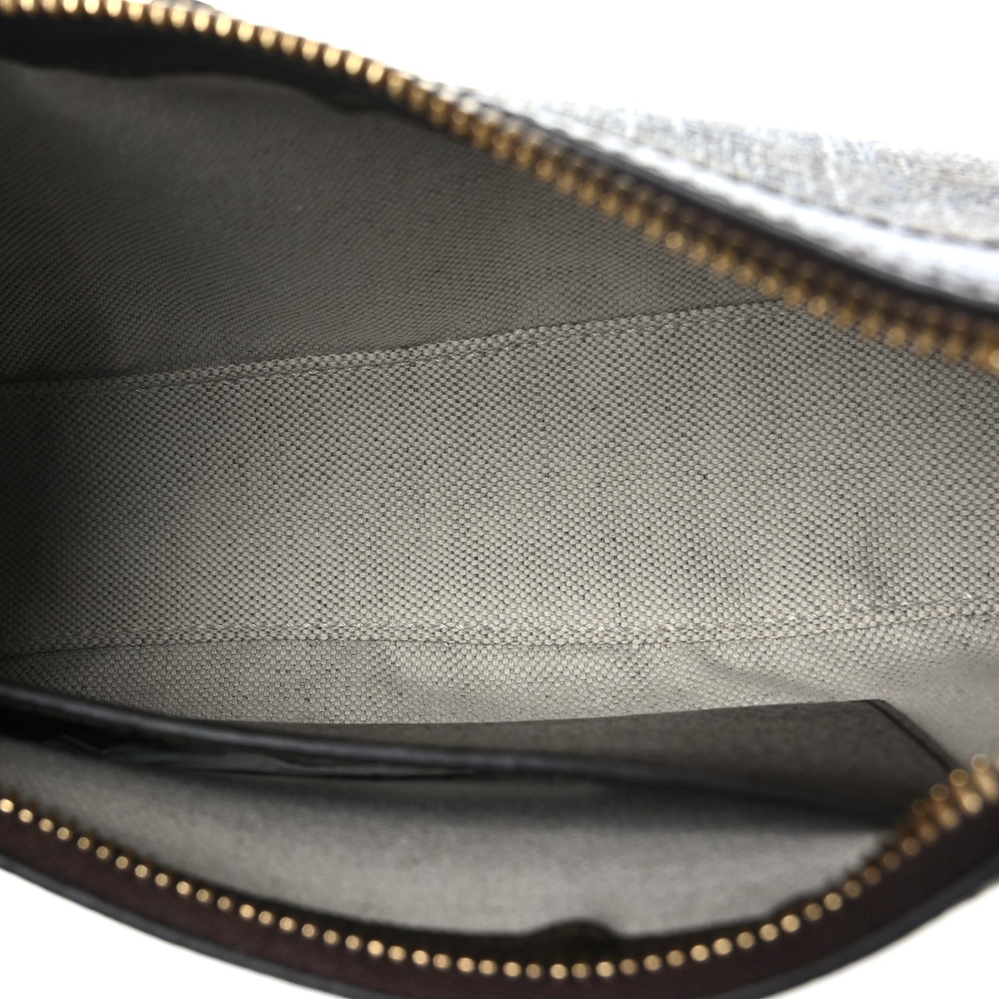 GG Supreme Monogram Textured Dollar Calfskin Web Small Ophidia GG Handbag Beige Ebony New Acero