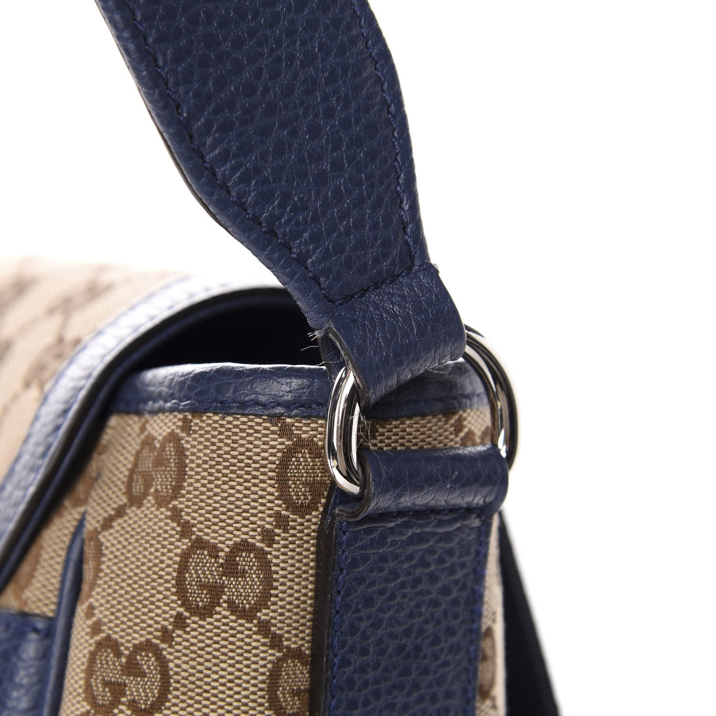 Monogram Convertible Diaper Bag Blue