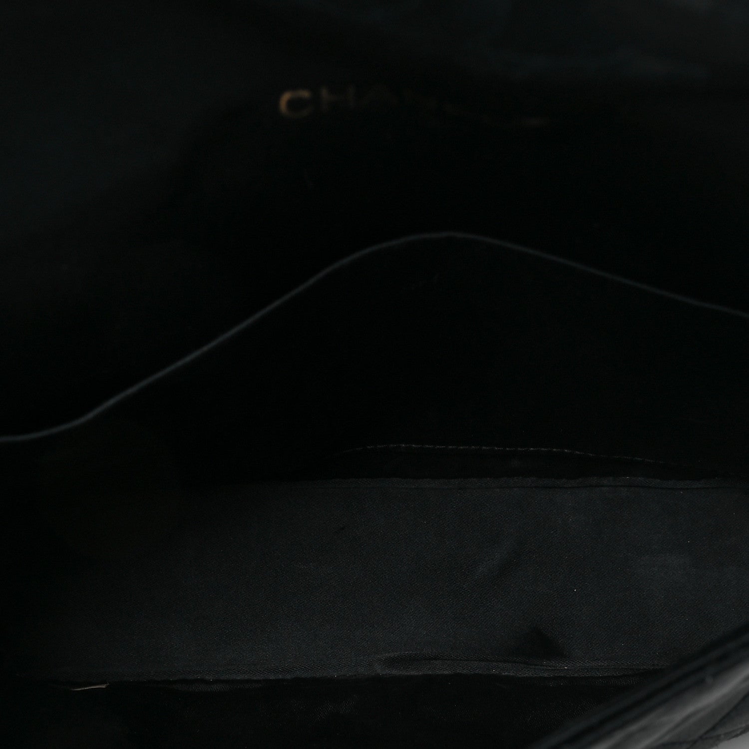 Chanel Satin Quilted Crystal Flap Black 5 of 9