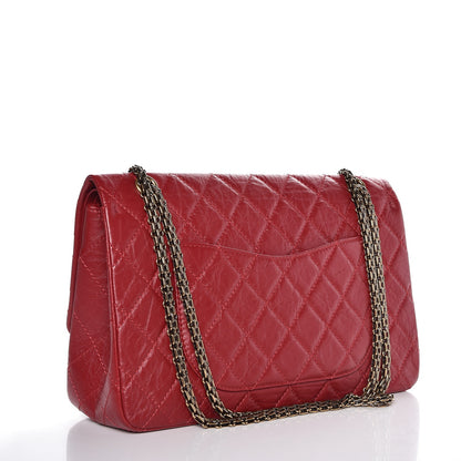 Chanel Aged Calfskin Quilted 2.55 Reissue 227 Flap Red 4 of 12