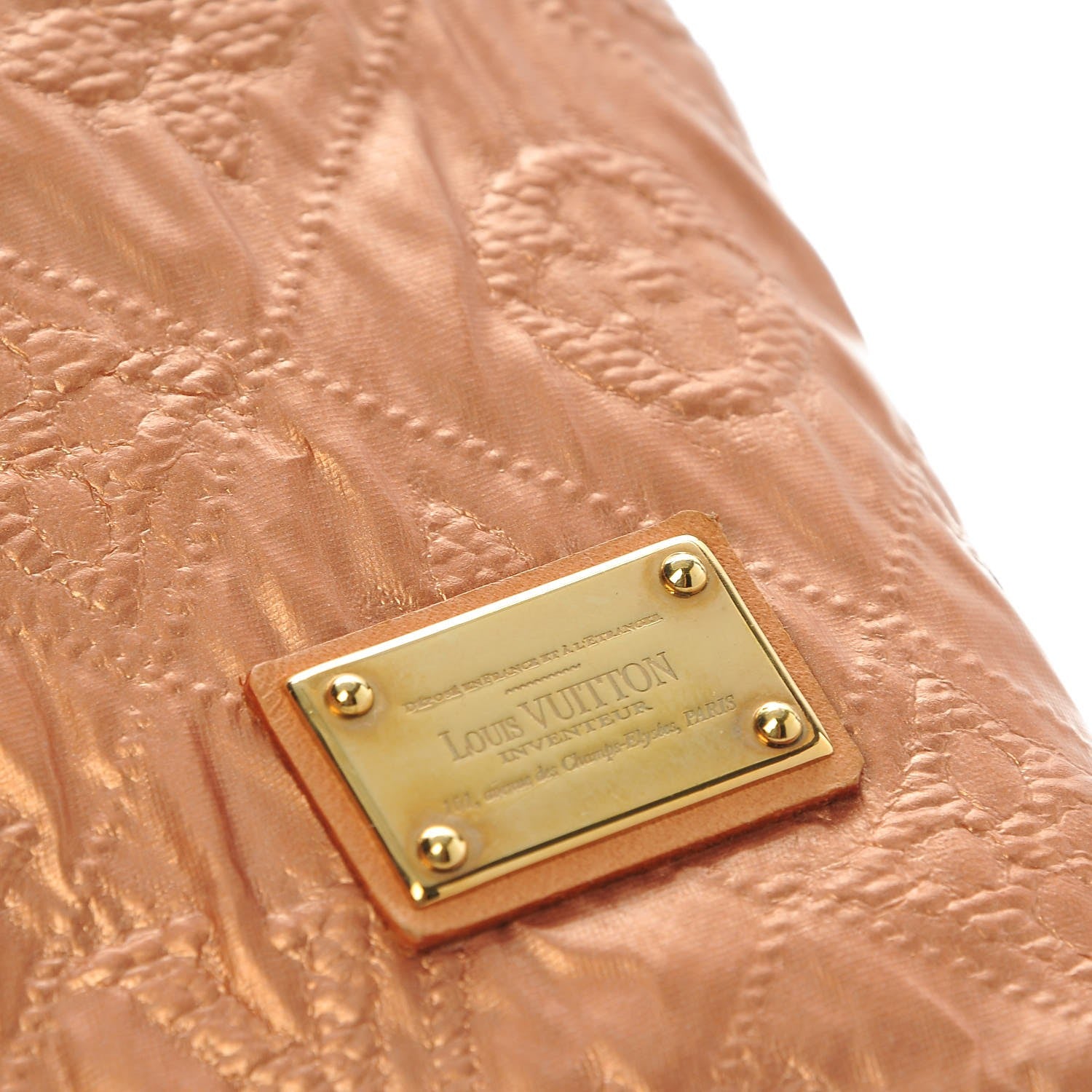 Louis Vuitton Jacquard Quilted Monogram Limelight Clutch GM Rose Gold 8 of 8