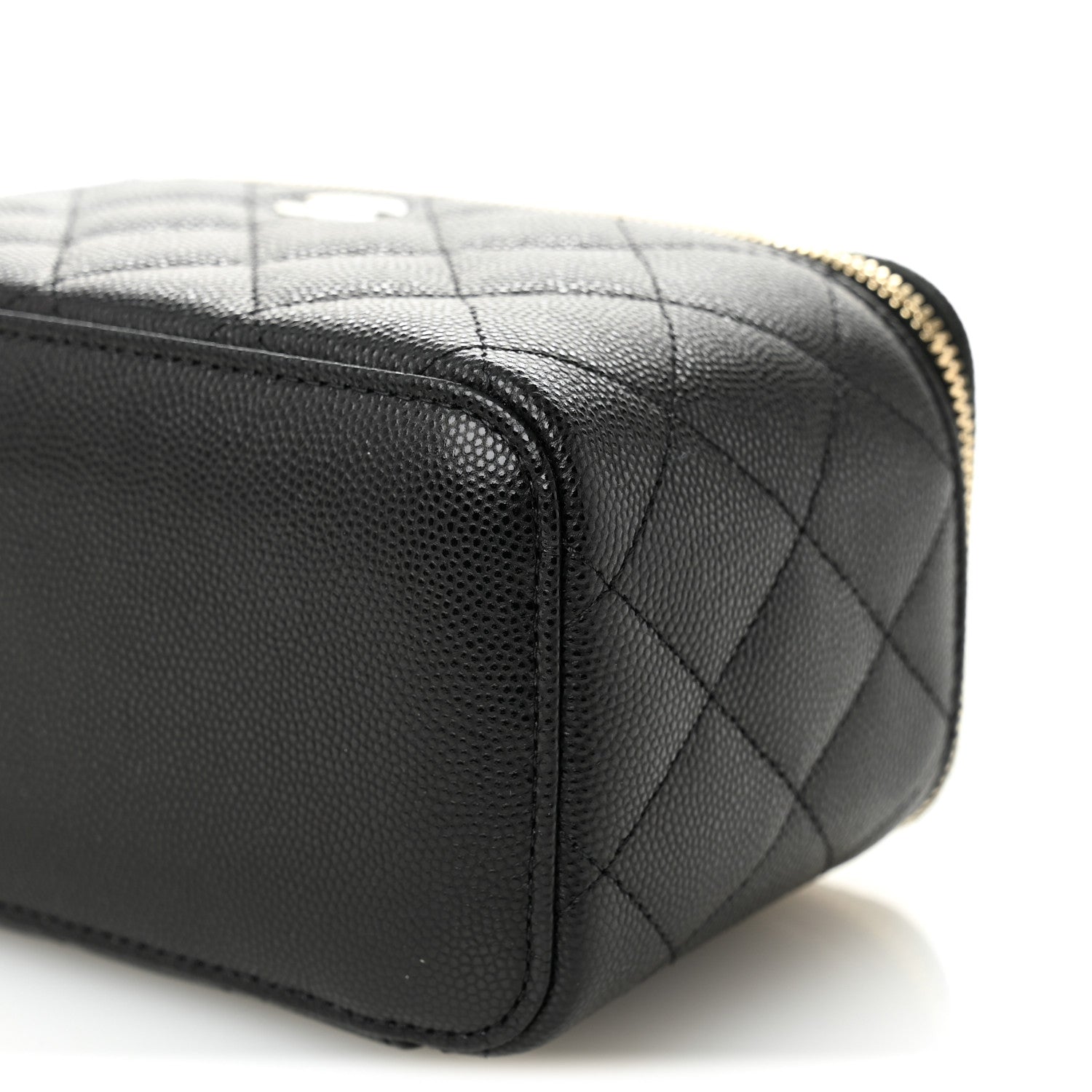 Chanel Caviar Quilted Small Vanity Case With Chain Black 10 of 11
