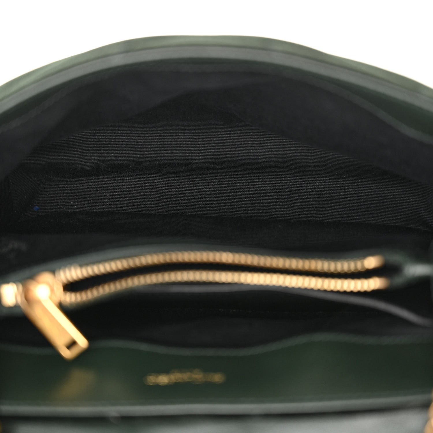Saint Laurent Velvet Y Quilted Monogram Small Loulou Chain Satchel Dark Green 5 of 11