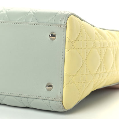 Christian Dior Lambskin Cannage Medium Tri-Color Lady Dior Multicolor 9 of 15
