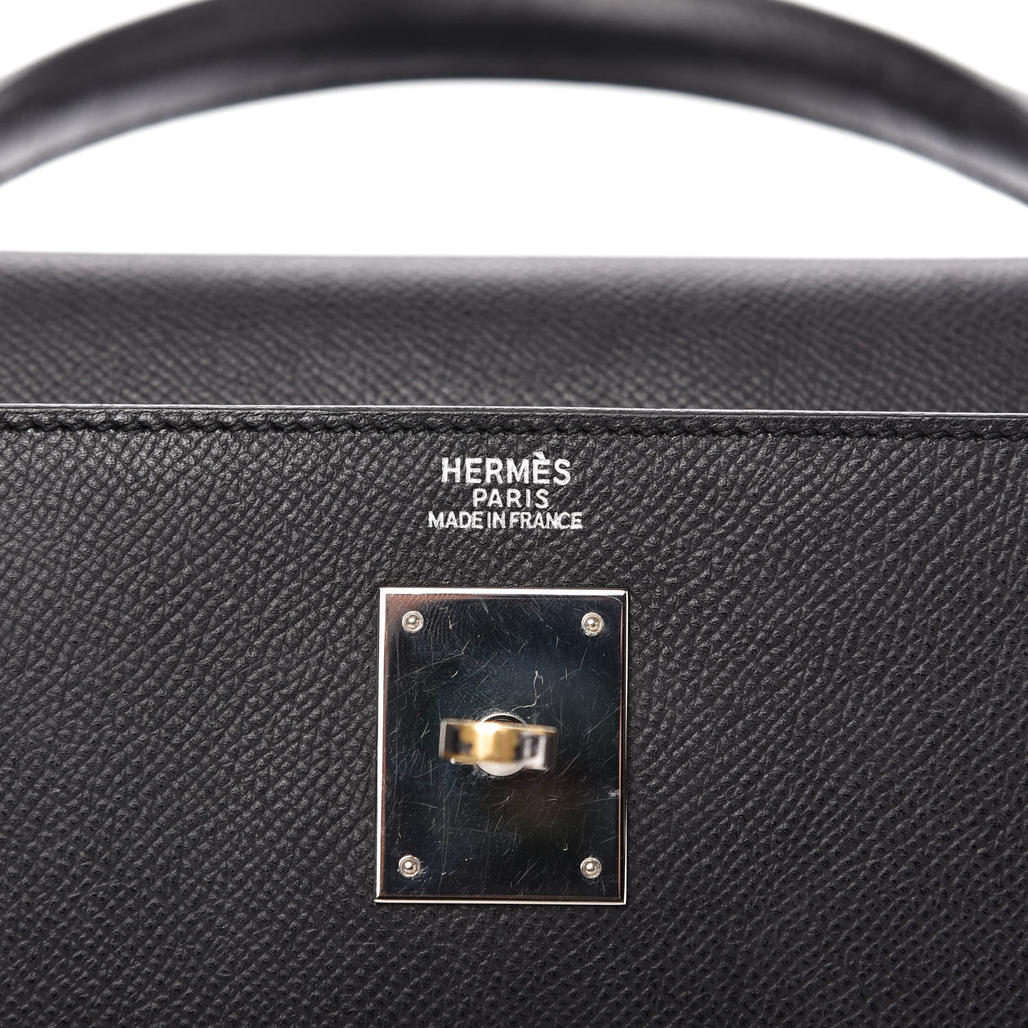 Hermes Epsom Kelly Sellier 32 Black 8 of 10