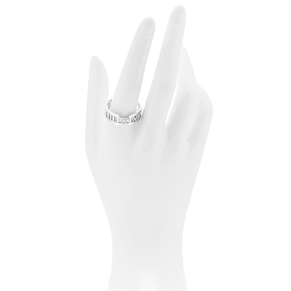 Tiffany 18K White Gold Diamond Open Atlas Ring 63 10.5 2 of 4
