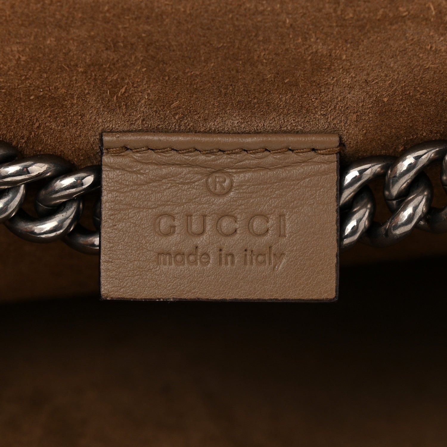 Gucci GG Supreme Monogram Medium Dionysus Shoulder Bag Taupe 6 of 10
