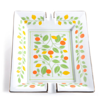 Hermes Printed Porcelain Fruit Tree Ashtray 1 of 6