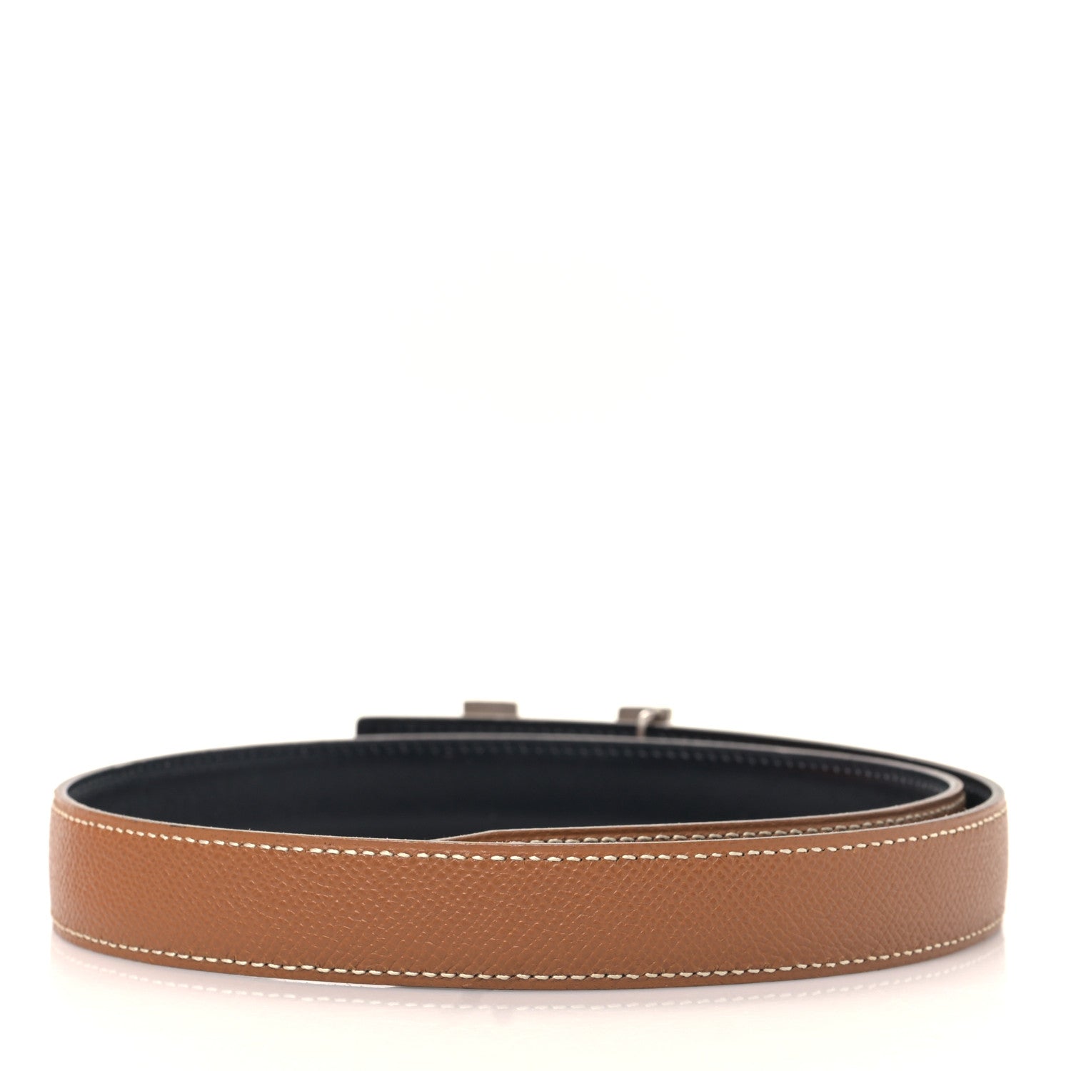 Hermes Box Epsom 24mm Mini Constance H Belt 70 28 Black Gold 2 of 6